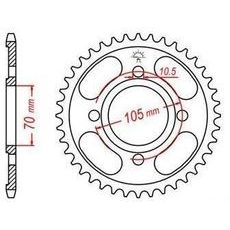 OCEĽOVÁ ROZETA PRE SEKUNDÁRNE REŤAZY TYPU 530, JT - ANGLICKO (34 ZUBOV)