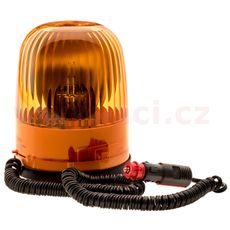 MAJÁK ORANŽOVÝ 12 V MAGNETICKÝ S PŘIPOJENÍM DO ZAPALOVAČE HELLA M (NORMA ECE R65) PRŮMĚR 136 MM, VÝŠKA 149 MM