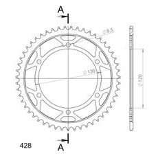REŤAZOVÁ ROZETA SUPERSPROX RFE-1847:51-BLK ČIERNA 51T, 428