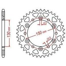 OCEĽOVÁ ROZETA PRE SEKUNDÁRNE REŤAZY TYPU 520, JT - ANGLICKO (43 ZUBOV)