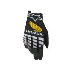 RUKAVICE RADAR HONDA KOLEKCE, ALPINESTARS (ČERNÁ/ŠEDÁ/ŽLUTÁ) 2026