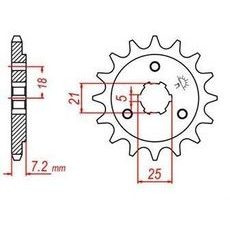 REŤAZOVÉ KOLIESKO PRE SEKUNDÁRNE REŤAZY TYPU 520, JT - ANGLICKO (15 ZUBOV)