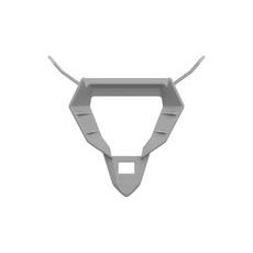 ZÁKLAD (RÁM) BRADOVÉ VENTILÁCIA PRE PRILBU TWIST 3, AIROH (DIZZY - ŠEDÝ MATNÝ)