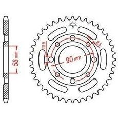 OCEĽOVÁ ROZETA PRE SEKUNDÁRNE REŤAZY TYPU 520, JT - ANGLICKO (33 ZUBOV)