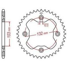 DURALOVÁ ROZETA PRE SEKUNDÁRNE REŤAZY TYPU 520, JT - ANGLICKO (38 ZUBOV)