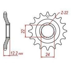 REŤAZOVÉ KOLIESKO PRE SEKUNDÁRNE REŤAZY TYPU 520, JT - ANGLICKO (15 ZUBOV)