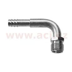 FITINKA HLINÍKOVÁ NAMAČKÁVACÍ O-KRÚŽK SAMEC PRE O-K. SAMICA 90° PRE HADICE G6 (8 MM) ZÁVIT UNF 5/8"