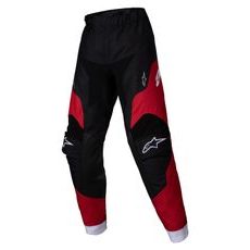 NOHAVICE RACER VEIL KIDS, ALPINESTARS, DETSKÉ (ČERNÁ/ČERVENÁ) 2025
