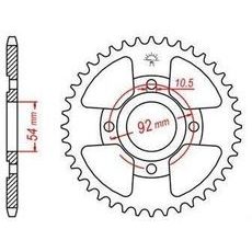 OCEĽOVÁ ROZETA PRE SEKUNDÁRNE REŤAZY TYPU 420, JT - ANGLICKO (60 ZUBOV)