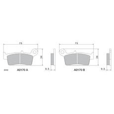 BRZDOVÉ DOŠTIČKY, NISSIN (SEMI-METALICKÁ ZMES) 2 KS V BALENIE