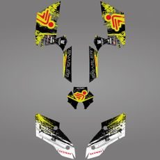 GRAPHIC STICKER KIT FOR SEGWAY AT5-L LIGHT YELLOW
