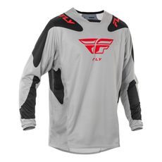 DRES KINETIC SYM, FLY RACING - USA 2025 (ŠEDÁ/ČERVENÁ/ČERNÁ)