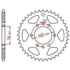 OCEĽOVÁ ROZETA PRE SEKUNDÁRNE REŤAZY TYPU 520, JT - ANGLICKO (43 ZUBOV)