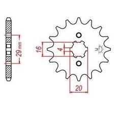 REŤAZOVÉ KOLIESKO PRE SEKUNDÁRNE REŤAZY TYPU 428, JT - ANGLICKO (14 ZUBOV)