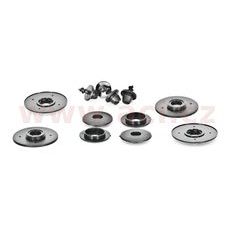 PLASTOVÉ PRÍCHYTKY PRE ČIERNE KOBERČEKY S VYŠŠÍM OKRAJOM, OKRÚHLE (SADA 4 KS)