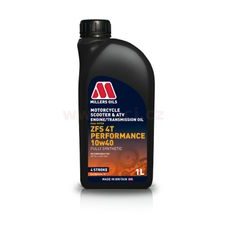 MILLERS OILS PLNE SYNTETICKÝ OLEJ PRE 4-TAKT. MOTORY MOTOCYKLOV MOTORSPORT ZFS 4T PERFORMANCE 10W40 1L