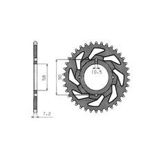 OCEĽOVÁ ROZETA PRE SEKUNDÁRNE REŤAZY TYPU 428, BRAKING (34 ZUBOV)