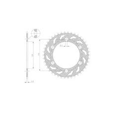OCEĽOVÁ ROZETA PRE SEKUNDÁRNE REŤAZE TYPU 520, SUNSTAR (49 ZUBOV)