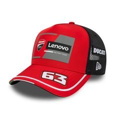 ŠILTOVKA NEW ERA DUCATI LENOVO BAGNAIA 63 (ČIERNA, ČERVENÁ)