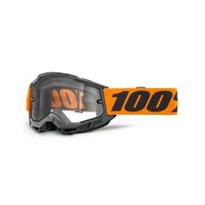 ACCURI 2, 100% ENDURO MOTO OKULIARE ORANŽOVÉ, ČÍRE DUAL PLEXI