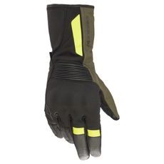 RUKAVICE DENALI AEROGEL DRYSTAR, ALPINESTARS (ČERNÁ/ZELENÁ/ŽLUTÁ FLUO)
