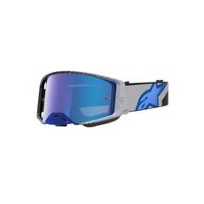 OKULIARE SUPERTECH HITEN, ALPINESTARS (ČERNÁ/MODRÁ, ZRKADLOVÉ MODRÉ PLEXI) 2027