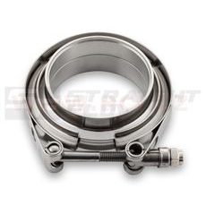 V-BAND NEREZOVÁ SPONA VÝFUKU VČETNĚ NÁTRUBKU, VNITŘNÍ PRŮMĚR TRUBKY 90MM/3,5"