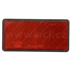 UNIVERZÁLNÍ ODRAZKA OBDÉLNÍK, SAMOLEPÍCÍ, ČERVENÁ (103X51 MM)