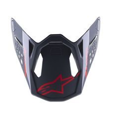 ŠILT PRE PRILBY SUPERTECH S-M8 RADIUM 2, ALPINESTARS (ČERNÁ/ČERVENÁ LESKLÁ)