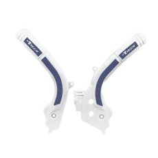 PROTEKTORY RÁMU HUSQVARNA, RTECH (SADA, BÍLO-MODRÉ)