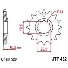 REŤAZOVÉ KOLIEČKO JT JTF 432-11 11T, 520