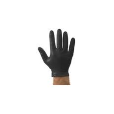 RUKAVICE NITRILOVÉ JEDNORÁZOVÉ, SILNĚJŠÍ VROUBKOVANÉ ČERNÉ (50 KS)