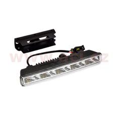 PŘÍDAVNÁ SVĚTLA LED PRO DENNÍ SVÍCENÍ 12 V, 5X SMD V KAŽDÉM SVĚTLE, 182X19X55 MM SADA VČETNĚ KABELÁŽE