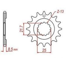 REŤAZOVÉ KOLIESKO PRE SEKUNDÁRNE REŤAZY TYPU 530, JT - ANGLICKO (16 ZUBOV)