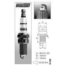 ZAPAĽOVACIE SVIEČKA P10 RAD PREMIUM IRIDIUM+, BRISK - ČESKÁ REPUBLIKA