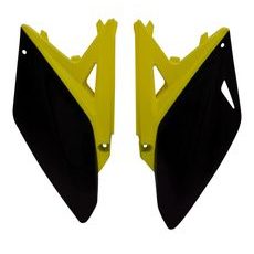 BOČNÉ ČÍSLOVÉ TABUĽKY (SUZUKI RM-Z 250 10-16), RTECH (ČIERNO-ŽLTÉ, PÁR)