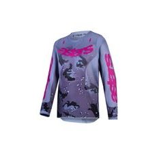 DRES FLUID LONE YOUTH, ALPINESTARS, DETSKÉ (ŠEDÁ CAMO/FIALOVÁ) 2027
