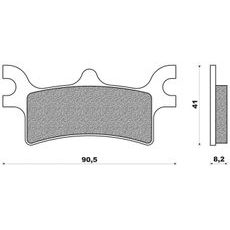 BRZDOVÉ DOŠTIČKY (ZMES OFF ROAD ATV SINTERED) NEWFREN (2 KS V BALENIE)