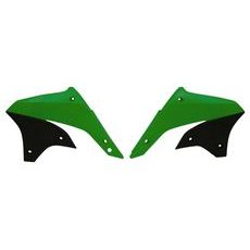 SPOJLERY CHLADIČA KAWASAKI, RTECH (ZELENO-ČIERNE, PÁR)