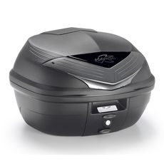 K355NT MONOLOCK TOPCASE, KAPPA (35L, ČIERNY NELAKOVANÝ + DYMOVÁ ODRAZKA)