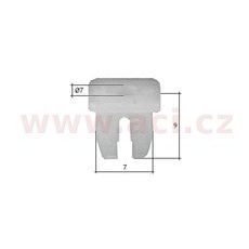 PLASTOVÁ PŘÍCHYTKA S VNITŘNÍM ZÁVITEM (SADA 10 KS)