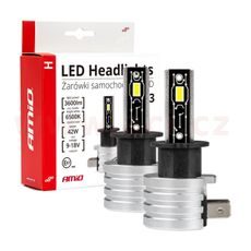 LED H3 42W - BÍLÁ 5X1,5W (PATICE PK22S), SADA 2 KS