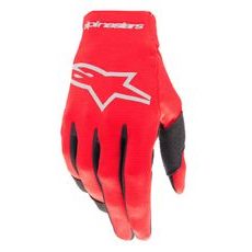 RUKAVICE RADAR, ALPINESTARS (ČERVENÁ/STŘÍBRNÁ) 2026