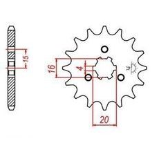 REŤAZOVÉ KOLIESKO PRE SEKUNDÁRNE REŤAZY TYPU 520, JT - ANGLICKO (10 ZUBOV)