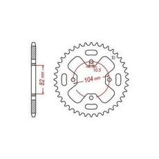 OCEĽOVÁ ROZETA PRE SEKUNDÁRNE REŤAZY TYPU 520, JT - ANGLICKO (40 ZUBOV)