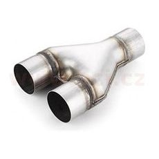 UNIVERZÁLNÍ ROZDVOJOVACÍ TRUBKA VÝFUKU TVARU Y, VNITŘNÍ PRŮMĚR 55MM NEREZ