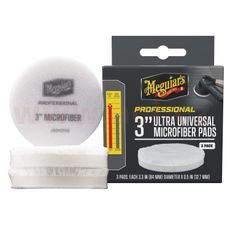 MEGUIAR'S PROFESSIONAL MICROFIBER PADS (3“) MIKROVLÁKNOVÉ LEŠTICÍ KOTÚČE, PRIEMER 3", 3 KUSY