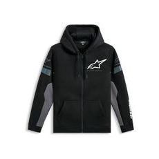 MIKINA ESEMEX HOODIE, ALPINESTARS (ČERNÁ/ŠEDÁ)