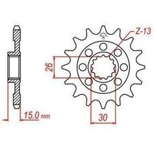 REŤAZOVÉ KOLIESKO PRE SEKUNDÁRNE REŤAZY TYPU 525, JT - ANGLICKO (17 ZUBOV)
