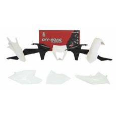 SADA PLASTOV KTM, RTECH (BIELO-ČIERNA, 6 DIELOV)